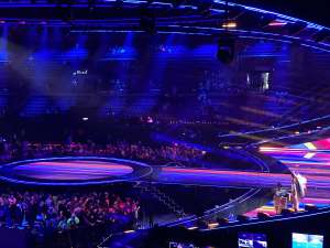 View of Eurovision  from Seat Block 18 at M&S Bank Arena