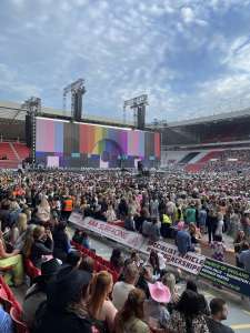 View of Beyoncé  from Seat Block L2 at Sunderland Stadium Of Light