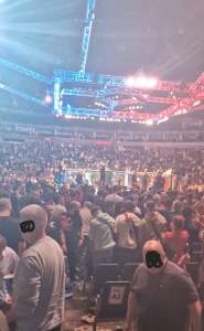 View of UFC Fight Night London from Seat Block at The O2 Arena