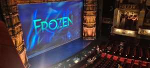View of Frozen from Seat Block GRAND CIRCLE at Theatre Royal Drury Lane