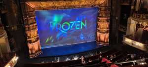 View of Frozen from Seat Block GRAND CIRCLE at Theatre Royal Drury Lane