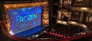 View of Frozen from Seat Block GRAND CIRCLE at Theatre Royal Drury Lane
