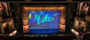 View of Frozen from Seat Block GRAND CIRCLE at Theatre Royal Drury Lane