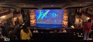 View of Frozen from Seat Block GRAND CIRCLE at Theatre Royal Drury Lane
