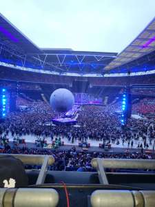 View of The weeknd from Seat Block at Wembley Stadium