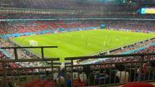 View of Euro 2020 - Italy v Spain from Seat Block 233 at Wembley Stadium