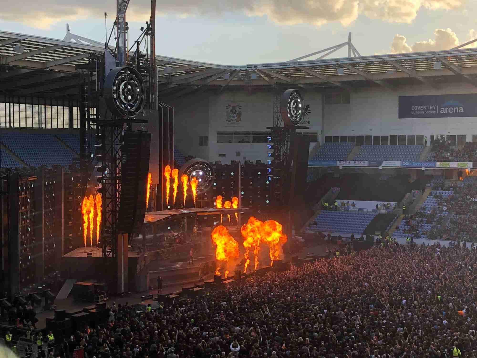 View of Rammstein at Coventry Building Society Arena from Seat Block 21