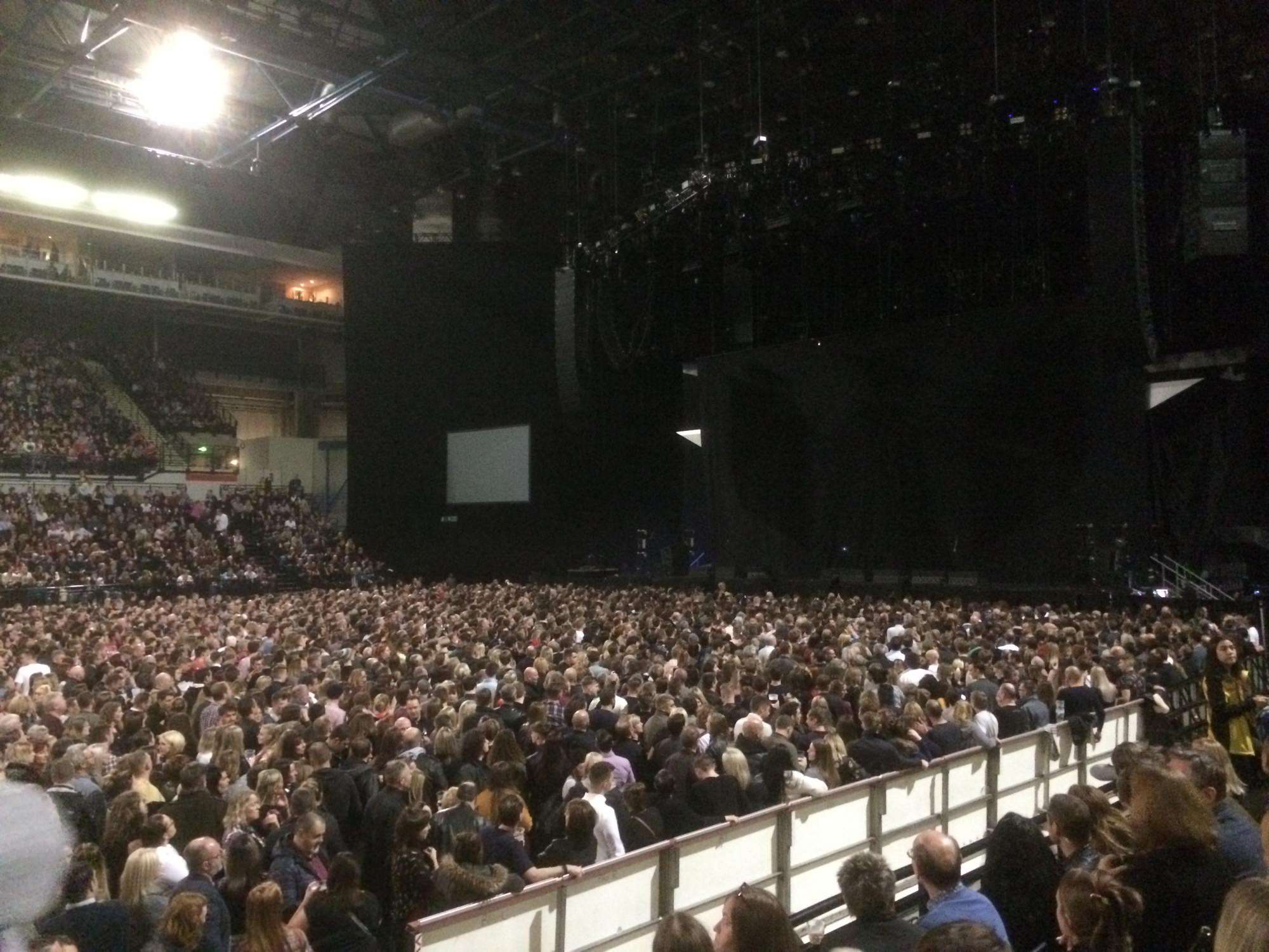 View of  Utilita Arena Sheffield from Seat Block 117