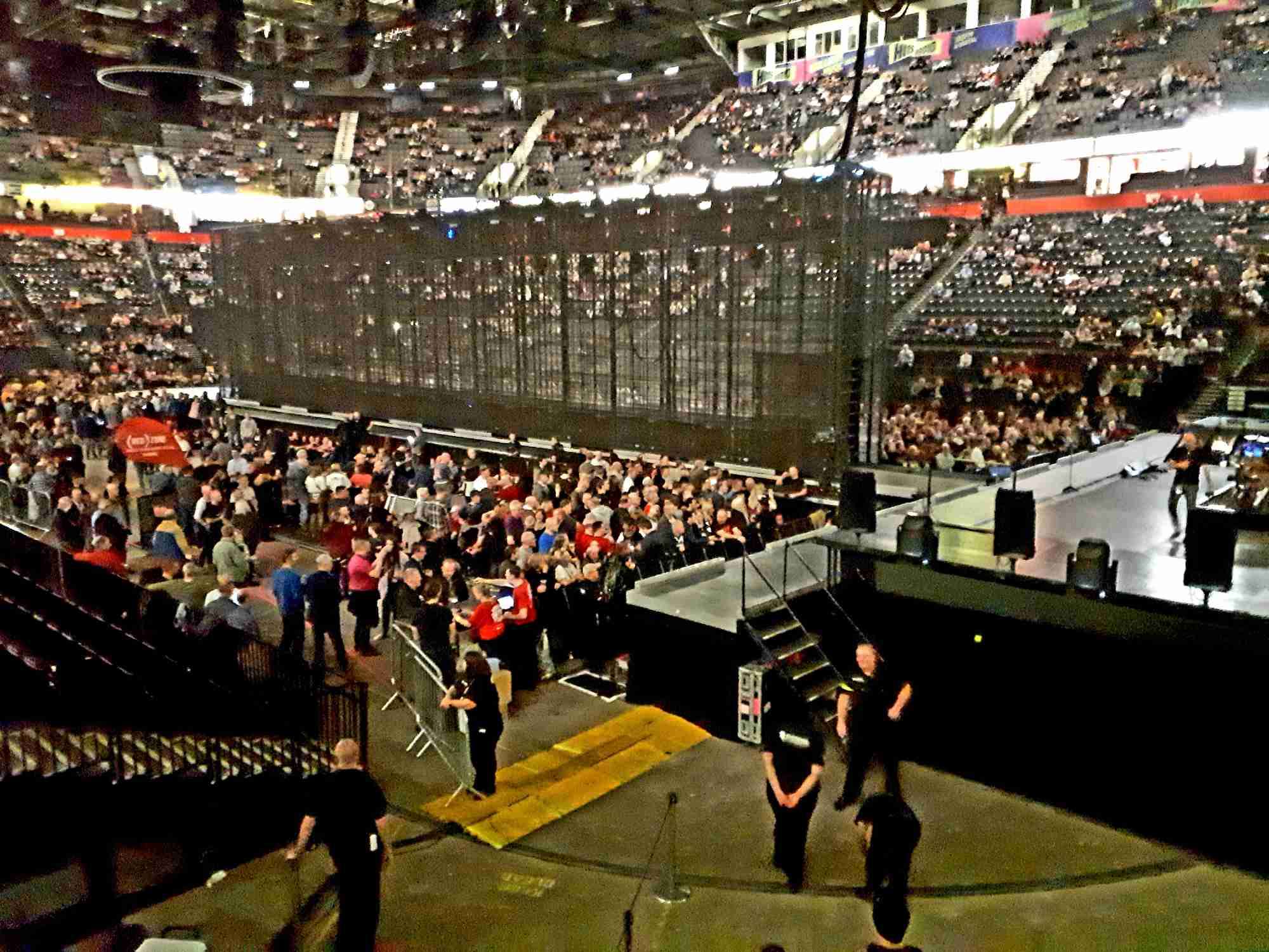 View of U2 at Manchester Arena from Seat Block 117