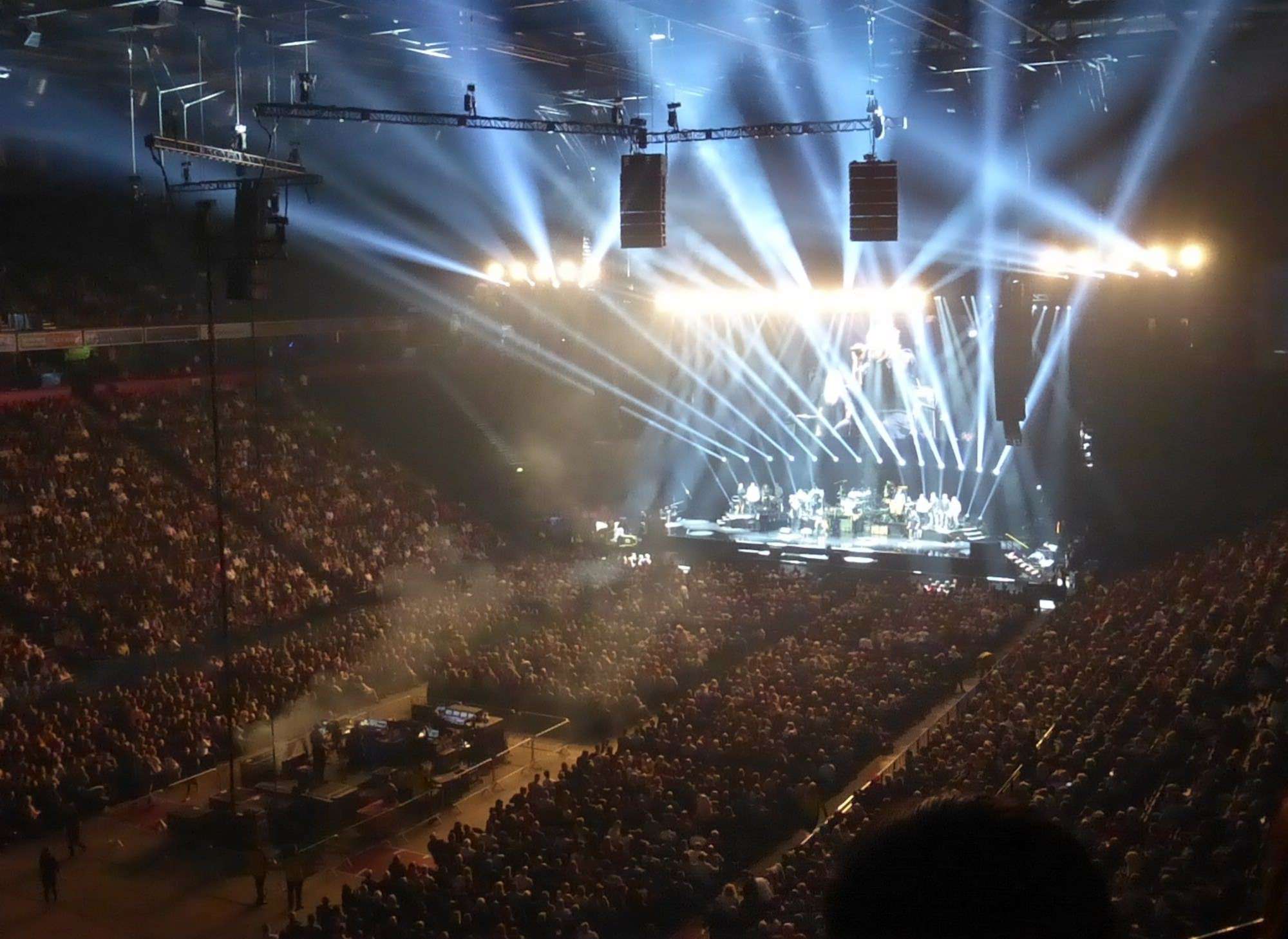 View of Phil Collins at Manchester Arena from Seat Block 211