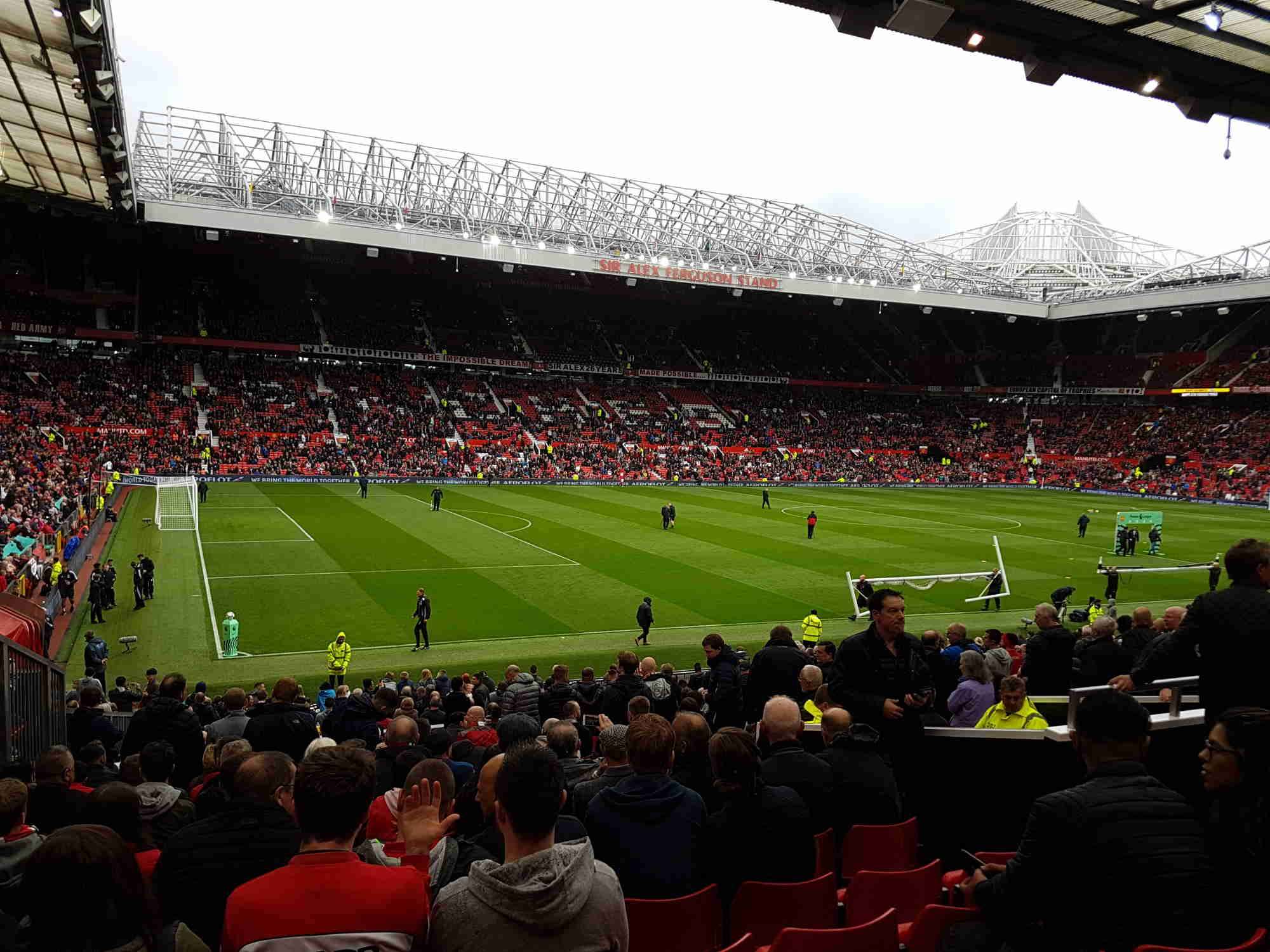 View of  Old Trafford from Seat Block 121