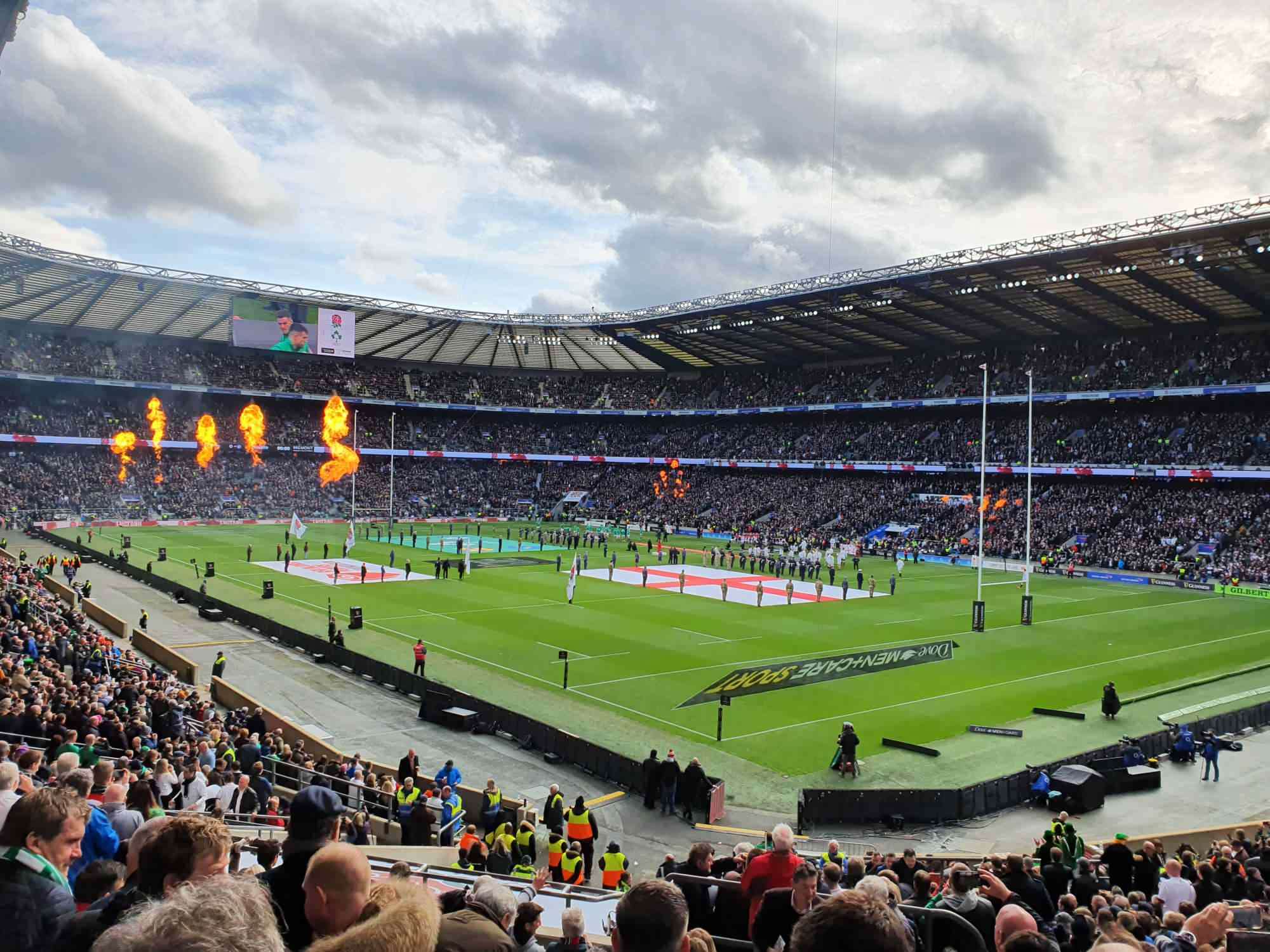 View of  Twickenham Stadium from Seat Block L19