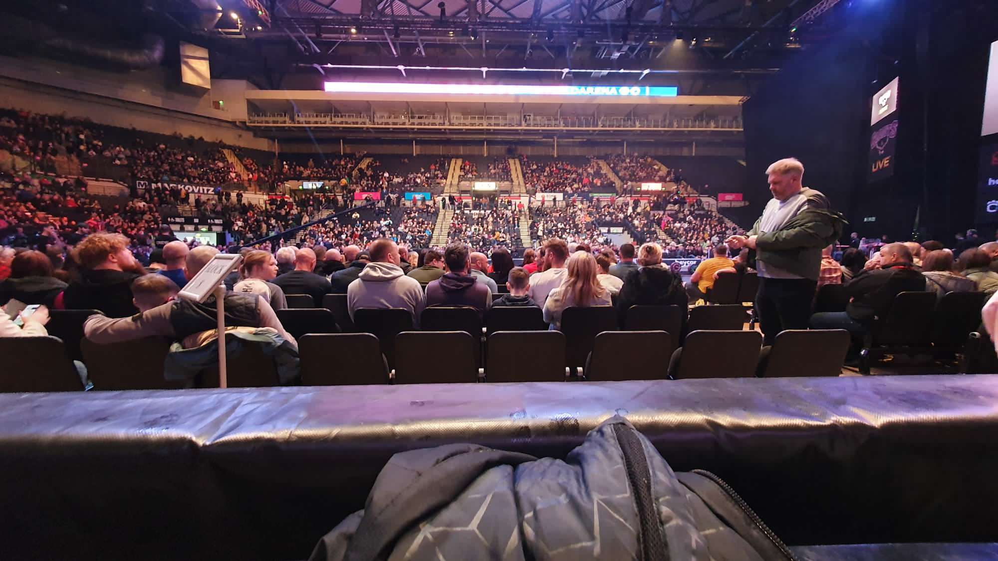 View of  Utilita Arena Sheffield from Seat Block 116