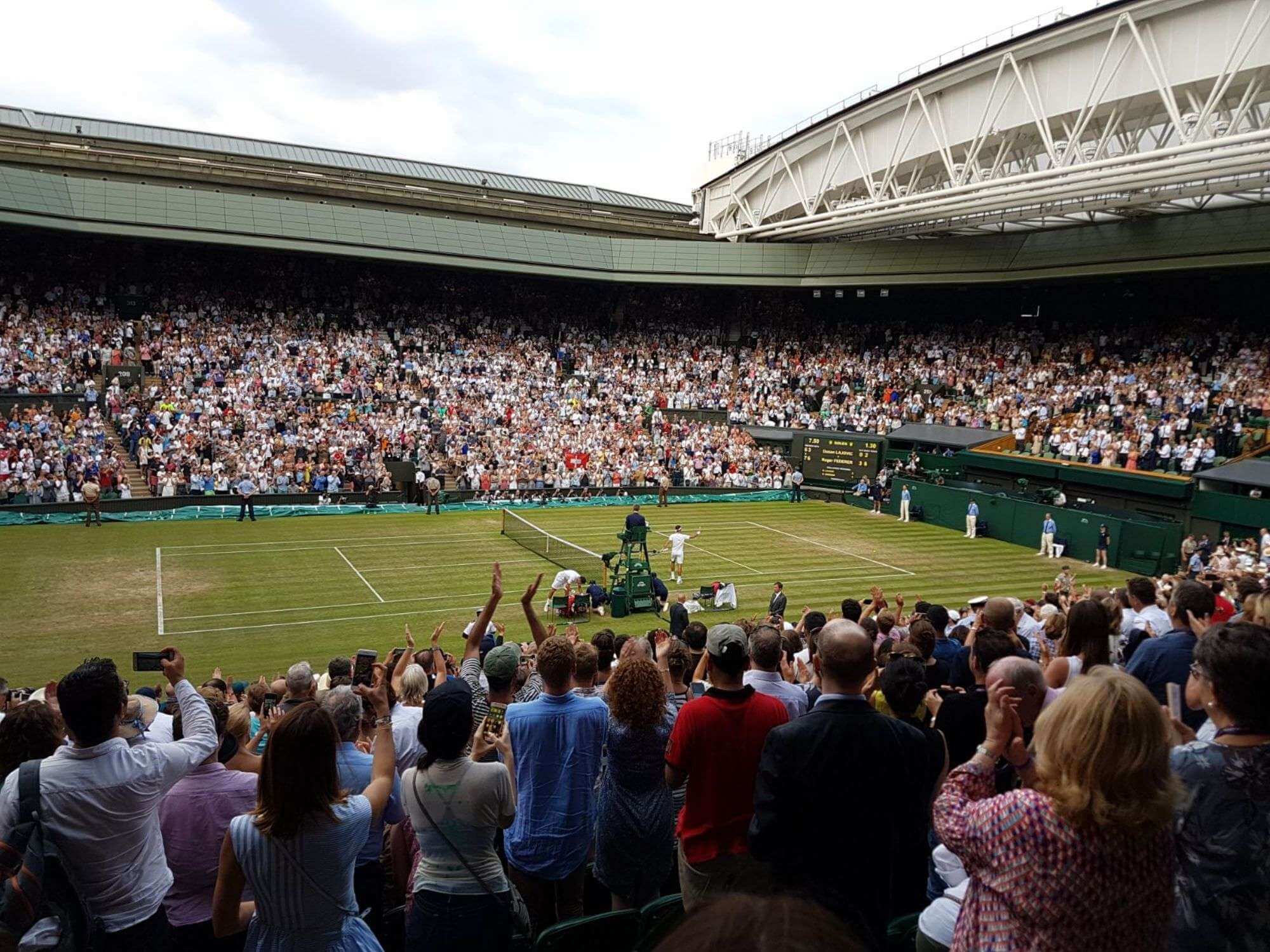 View of Wimbledon Roger Federer at Wimbledon - Centre Court from Seat Block 204